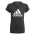 T-shirt nera da bambina adidas Essentials, Abbigliamento Sport, SKU a752000017, Immagine 0
